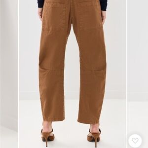 Nili Lotan Luxury Bowleg Rust colored pants